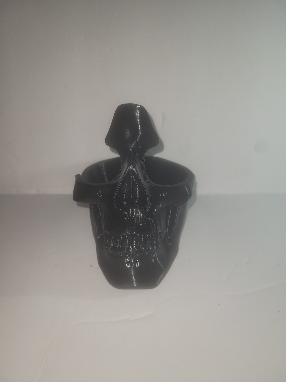 Black Skull Shaped EDC Dump Tray